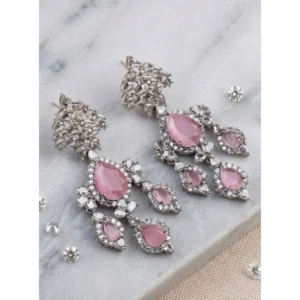 PID-66272-Women-s-Brass-Silver-Plated-Drop-Earrings-Pink-1-1000x1000-1.webp